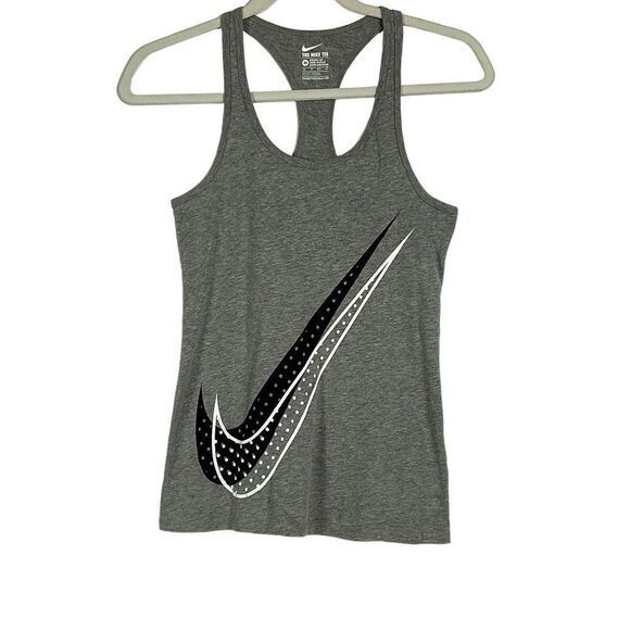 Nike Gray Double Swoop Racerback tank, size XS - Picture 1 of 5